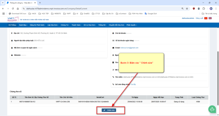 2025 07 01 cap nhat dia chi moi tren vnpt invoice 2