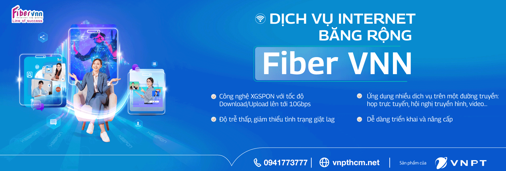 Bảng giá cước Internet cáp quang VNPT XGSPON internet vnpt